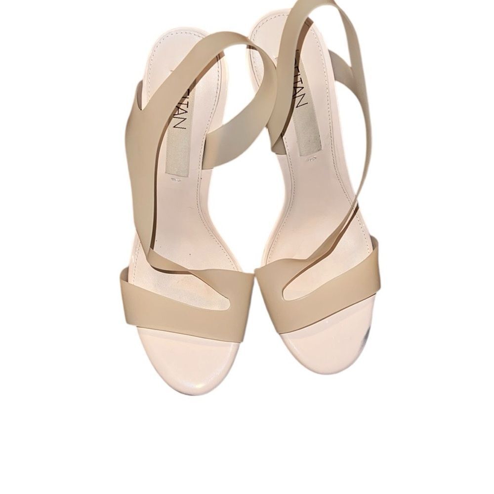 Deltan Nude Strappy Heels Size 9